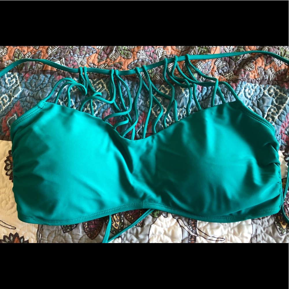 Teal Bikini Halter Top